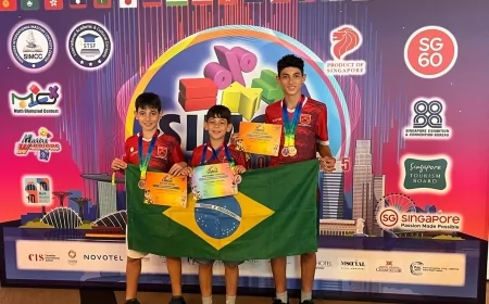 Trio capixaba conquista cinco medalhas em olimpíadas internacionais de matemática em Singapura
