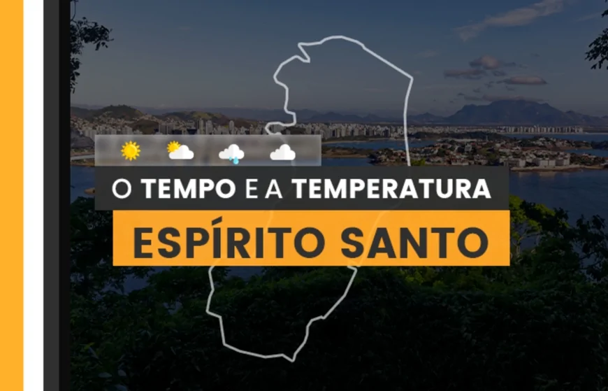 Confira a previsão do tempo neste fim de semana no ES