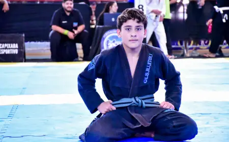 Entre o tatame e os sonhos: jovem se destaca no jiu-jitsu, judô e wrestling